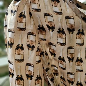 Champagne Satin Tie Waist Crop Top